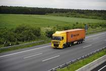 DAF XF, am 01.06.2010 auf der A2 bei Lehrte am 01.06.2010.
