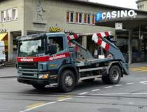 Scania 94G 260 Muldentransporter unterwegs in Bern am 12.05.2010