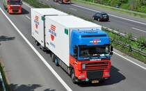 DAF XF Hngerzug  Jan de Rijk , A61 bei Rheinbach 25.05.2010