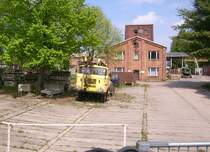 IFA W50LA/ADK70 stand auf einen Betriebsgelnde in Bernsdorf.Gesehen whrend der Rundfahrt zum Russentreffen Oberlungwitz