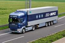 Scania 164L 580 Khlkoffer,  Schwrzlere Transporte , A 61 bei Weilerswist - 28.05.2010