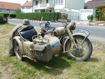Ural M 72, Bj. 1958, 23 PS, ausgestellt anl. der Feier  850 Jahre Bernhards  am 06.06.2010 in Fulda-Bernhards