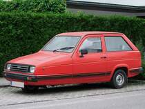 RELIANT-Rialto; ein Exemplar des englischen dreir�drigen Kleinwagen, welcher im Zeitraum von 1981�1998 hergestellt wurde,ist in Ried i.I. angemeldet;100613