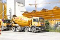 MAN-Beton Betonmischer im Hannover/Lahe am 14.06.2010.