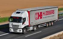 Iveco Stralis 500 CS  W. Protting Transporte   auf der A61 bei Heimerzheim - 04.06.2010