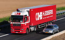 MAN K�hlkoffer  H. Essers  auf der A61 bei Heimerzheim - 04.06.2010