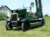 Magirus-Patent-Autodrehleiter K 26, Baujahr 1929 ausgestellt anl. der Feier  850 Jahre Bernhards  am 06.06.2010 in Fulda-Bernhards 
