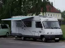 Hymermobil hat anlsslich des Rieder-Radrennen sein Vorzelt aufgeschlagen;100530