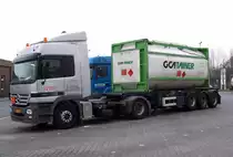 Mercedes Benz Actros 1836 GTO transporten BV mit 20ft. GCA TAINER Tankcontainer 07/04/06 in Marl