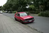 VW Golf II von vorne am 21.06.10 in Lehrte/Goethestrae.