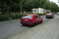 VW Golf II, in der Goethestrae/Lehrte am 21.06.2010.