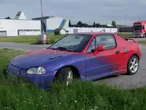 HONDA-CRX(3.Generation) welcher im Zeitraum 19921998 produziert wurde, besitzt eine interessante Lackierung;100607