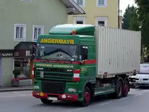 DAF XF95.430 transportiert einen Wechselaufbaucontainer;100607