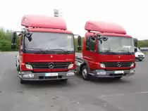 2 Mercedes-Benz Atego 813 Fahrgestelle am Gramschatzer Wald am 03.05.2010