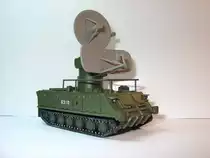 1/87 NVA 1S91M. Komplettaufbau in Eigenkonstruktion mit Polystyrolplatten und Kunststoffprofilen. Ketten von altem DDR-Modell.