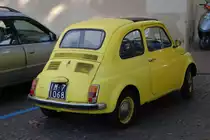 Fiat 500 / gesehen in Ventimiglia (Provinz Imperia/Italien), 17.09.2008