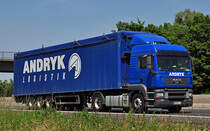 MAN D20 TGA 18.430  Andryk Logistik , A61 bei Heimerzheim - 24.06.2010