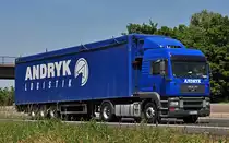 MAN D20 TGA 18.430  Andryk Logistik , A61 bei Heimerzheim - 24.06.2010