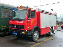 Feuerwehr Bdeli (Interlaken) Mercedes 917 am Bahnfest in Interlaken am 15.05.2010