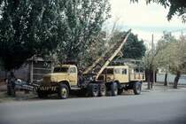 San Rafael, Argentinien, Mai 2006.
An der Hauptstrasse wartet der LKW auf seinen nchsten Einsatz.
Leider kann ich nicht sagen, was fr ein LKW es ist...
Falls jemand weiter weiss, schreibe ichs hin und sortiere ihn ein.
