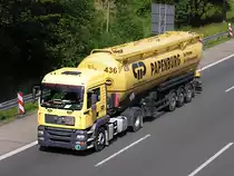 MAN - Siloauflieger  - auf der A 45 -L�denscheid 30.6.10