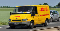 Ford Transit der DHL unterwegs in Euskirchen-Fla 24.06.2010