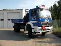 Das G�strower THW am 03.Juli 2010 mit einem Mercedes-LKW
