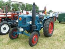 Lanz 1906, Bj. 1955, 19 PS, steht in Eiterfeld-Oberufhausen anl. der Oldtimer und Traktorenausstellung der Oldtimerfreunde Ufhausen am 04.07.2010