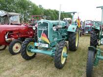 MAN Langhuber, Bj. 1957, 40 PS, steht in Eiterfeld-Oberufhausen anl. Oldtimer- und Traktorenausstellung der Oldtimerfreunde Ufhausen am 04.07.2010