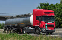 Scania 420  VANCSATRANS  auf der A61 bei Heimerzheim - 24.06.2010