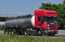 Scania 420  VANCSATRANS  auf der A61 bei Heimerzheim - 24.06.2010