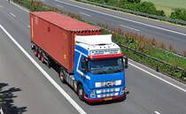 Volvo FH 440 Containerauflieger, A61 bei Rheinbach 24.06.2010