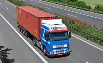 Volvo FH 440 Containerauflieger, A61 bei Rheinbach 24.06.2010