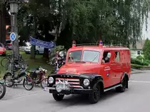 OPEL-BLITZ,Typ14-3; der FF-Neukirchen/V�ckla aus dem Jahr 1957 hat 58PS und wurde nach kompletter Generalsanierung beim Oldtimertreffen  Stehrerhof  erstmals wieder dem Publikum vorgestellt, und gleich f�r  Einsatzfahrten  herangezogen;100704