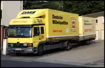 DEUTSCHE M�BEL SPEDITION DMS. Ein alter ATEGO 1523 der DMS bzw. Albert Lange aus L�denscheid. (02.07.2010)
