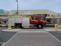 Einsatzfahrzeug der Feuerwehr von Norfolk in Great Yarmouth auf der Marine Parade.