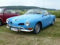 Karmann Ghia Cabrio Typ 14 prsentiert anl. Oldtimer- und Traktorenausstellung der Oldtimerfreunde Ufhausen am 04.07.2010 in Eiterfeld-Ufhausen

