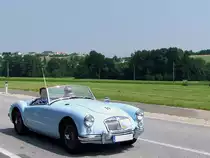 MG Typ:MG-A;Bj.1960 steuert mit seinen 80PS dem Etappenziel Ampflwang entgegen;100626