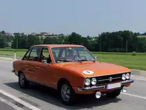 VW Typ-K70;Bj.1973 nimmt mit seinen 90PS, sowie der Startnummer6 Kurs auf Ampflwang;100626