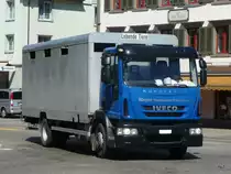 IVECO Eurocargo Tiertransporter unterwegs in Gossau am 09.07.2010