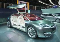 Diese Trkonstruktion an einer Designstudie von Subaru auf dem Genfer Autosalon 2010 ist nicht wirklich geragentauglich.