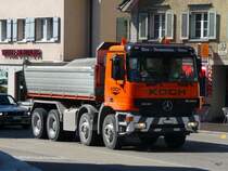 Mercedes Actros 3243 Kipper unterwegs in Gossau/SG am 09.07.2010