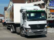 Mercedes Actros Sattelschlepper unterwegs in Gossau/SG am 09.07.2010