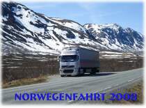 mit einem VOLVO FH 16 660 unterwegs  in Norwegen nach Mongstad