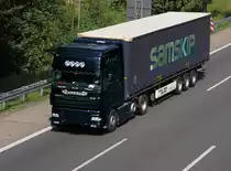 ..DAF - XF mit Auflieger von SAMSKIP am 30.6.10 auf der A 45 bei L�denscheid