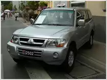 Dieser Mitsubishi Pajero wird von der luxemburgischen Armee als Fahrschule genutzt. Diekirch 04.07.2010 