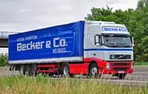 Volvo FH 440  Becker & Co.  auf der A61 bei Heimerzheim - 05.07.2010