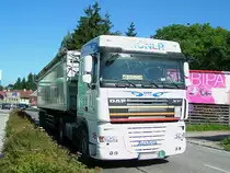 DAF-XF460 von Aigner steuert Richtung Braunau;100712