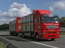 MAN - D20 H�ngerzug von Eckardt im Sauerland gesehen am 15.7.10