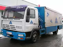 STEYR_12S22 mit Getr�nkeaufbau aus dem Bezirk Gmunden bei seiner Zustelltour in Ried i.I.;091221